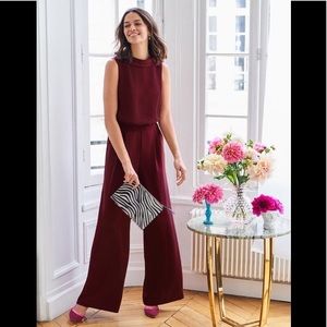 BNWT BODEN Clarissa Jumpsuit in Maroon